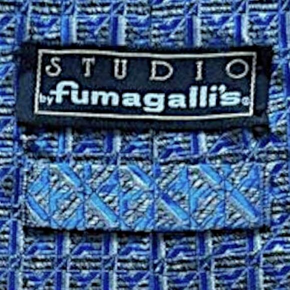 Fumagalli Blue/Gray Tie - Picture 6 of 7